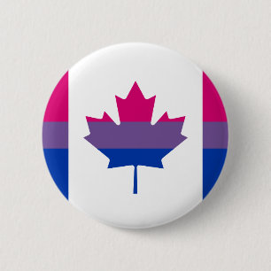 Bisexualität kanadische Pride-Flagge Button