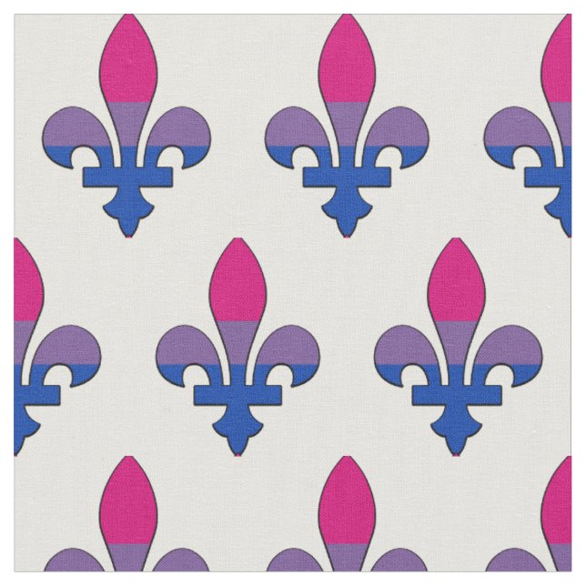 Bisexualität Stolz-Fleur-de-lis-Stoff Stoff (Nahaufnahme)