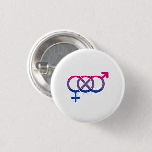 Bisexualitäts-Geschlechtssymbol Button