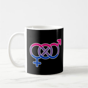 Bisexualitäts-Geschlechtssymbol Kaffeetasse