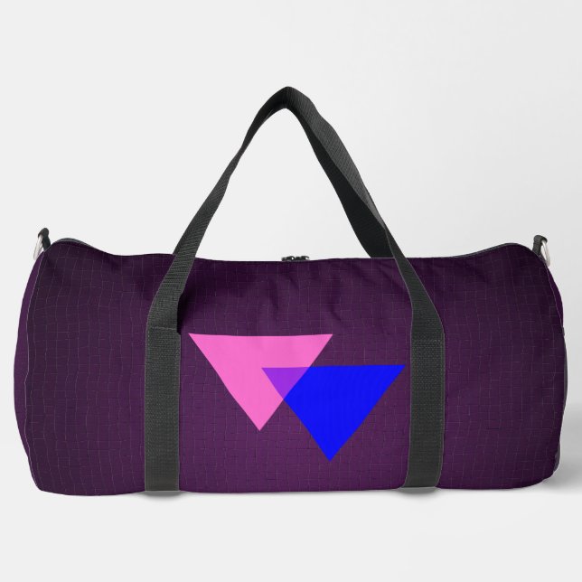 Bisexualitätssymbol  duffle bag (Vorderseite)
