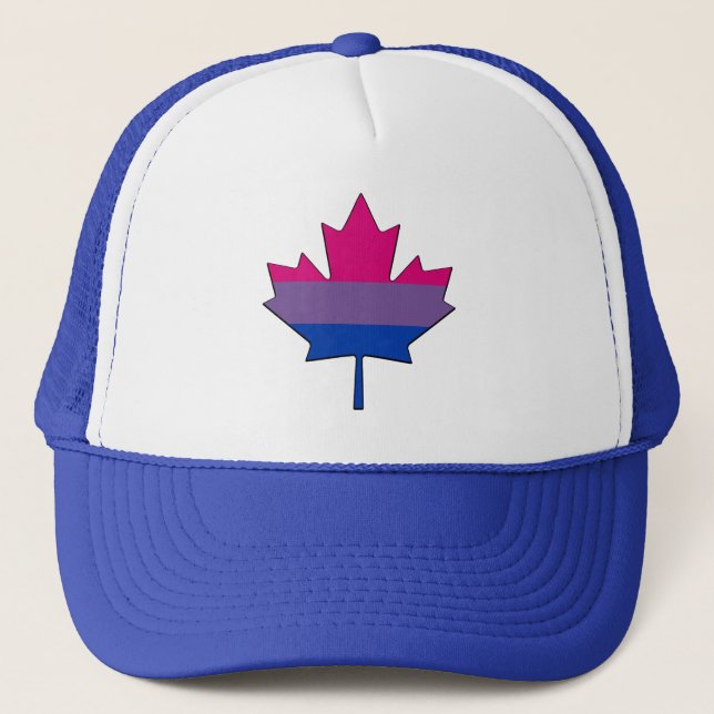Bisexualité fierté feuille d'érable Casquette (Devant)