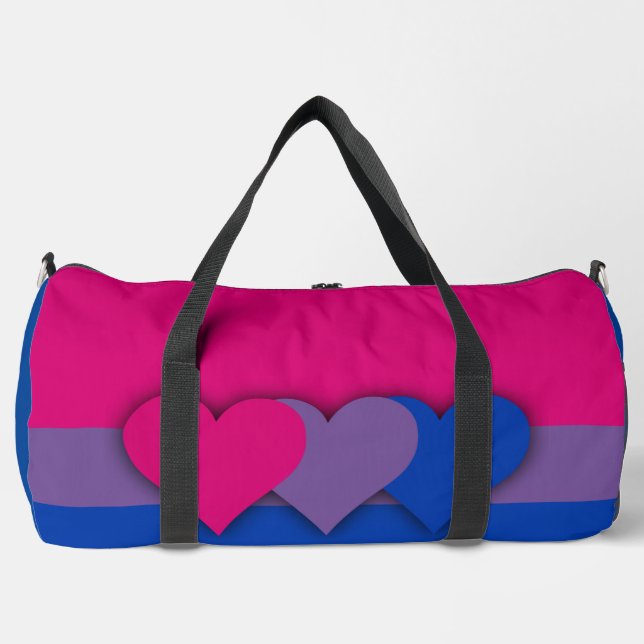 Bisexuality flag  duffle bag (Vorderseite)