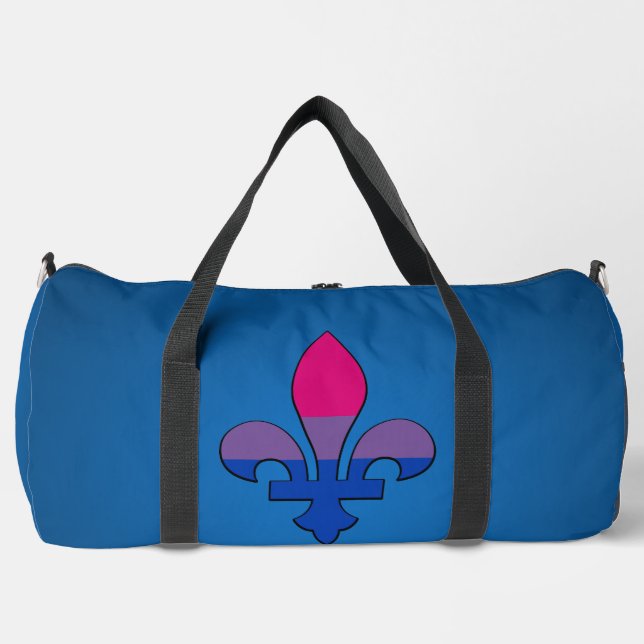 Bisexuality pride fleur-de-lis   duffle bag (Vorderseite)