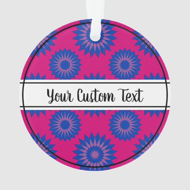 Bisexuality pride pink flower pattern (dos)