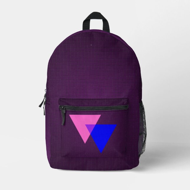 Bisexuality symbol  bedruckter rucksack (Vorderseite)