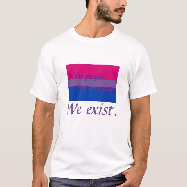 Bisexuals existieren T-Shirt (Vorderseite)