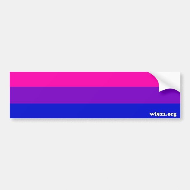 Bisexualstolz-Flaggen-Autoaufkleber Autoaufkleber (Vorne)