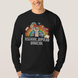 Bisexuell Bipolar Biracial Regenbogen Stolz Bisexu T-Shirt