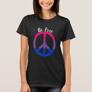 Bisexuell Frei Frieden LGBTQ Bi Bisexueller Stolz T-Shirt
