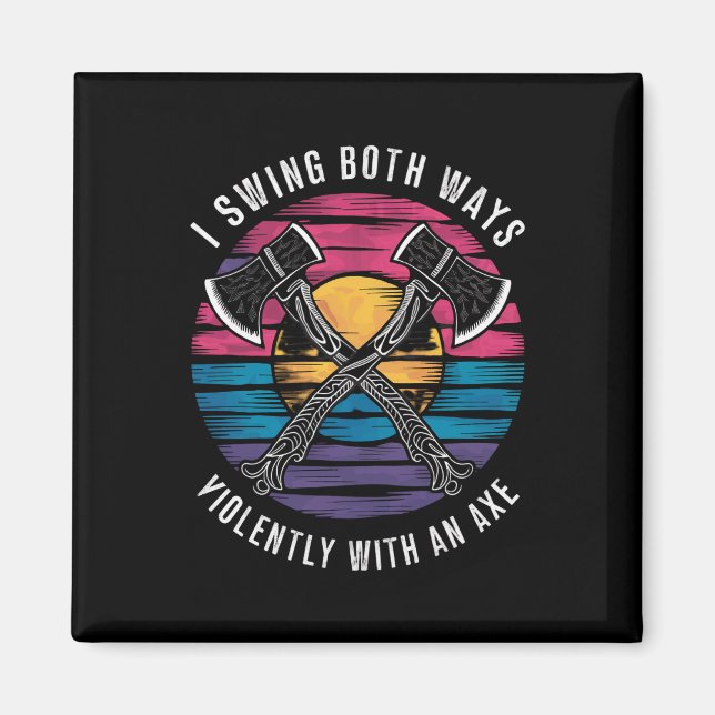 Bisexuell ich schwinge beide Wege als Funny-Bi-Pri Magnet (Vorne)