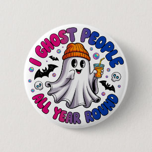 Bisexuell Lustiges Halloween – Ich Spuke Menschen Button