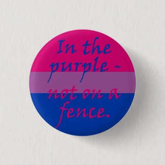 Bisexuell - nicht auf einem Zaun Button