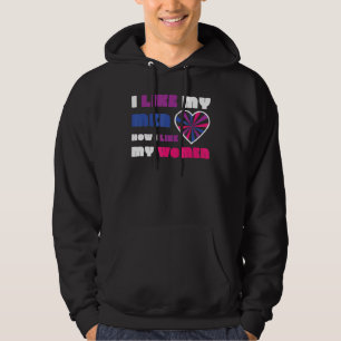 Bisexuelle Bi Prix Flag Ich mag meine Männer, wie Hoodie