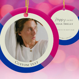 Bisexuelle Fahne Fest Geschenk des Himmels Keramik Ornament