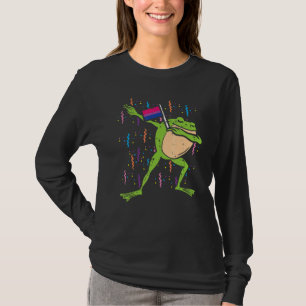 Bisexuelle Fahne Frosch ab Lgbt Bi Pride Stuff Tie T-Shirt