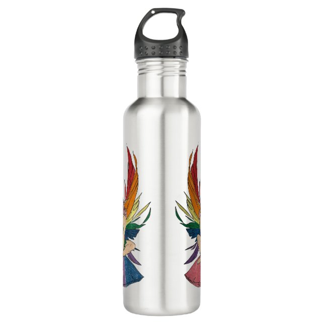 Bisexuelle Fee Edelstahlflasche (Vorderseite)