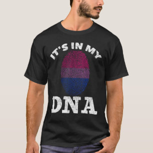 Bisexuelle Fingerabdrücke in meinem DNS-Bi-Pride-L T-Shirt