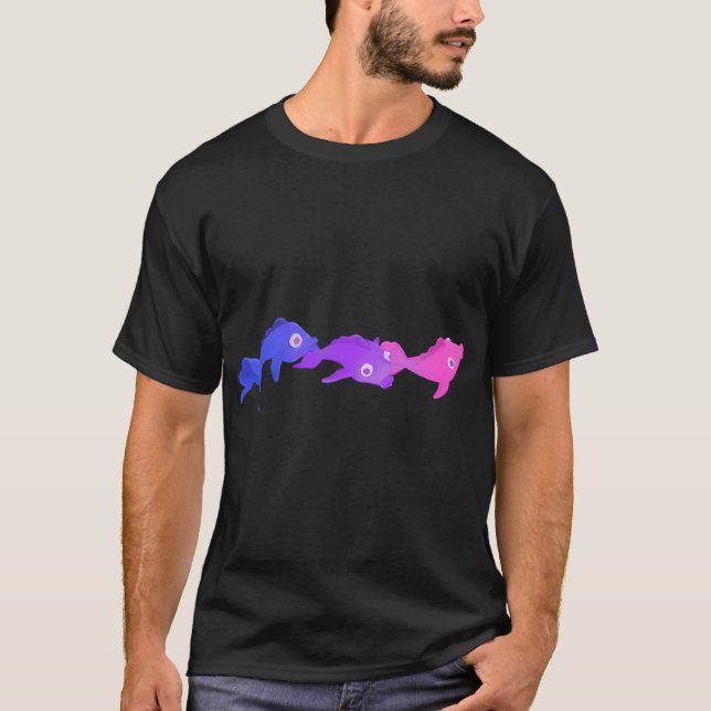 bisexuelle Fischflagge T-Shirt (Vorderseite)