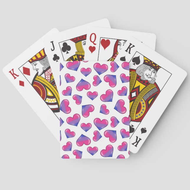Bisexuelle Flag Hörer spielen Karten Spielkarten (Rückseite)