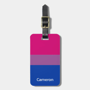 Bisexuelle Flagge Personalisiert Gepäckanhänger