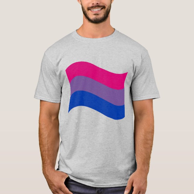 Bisexuelle Flagge T-Shirt (Vorderseite)