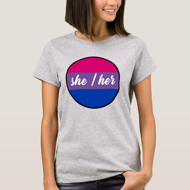 Bisexuelle Frau/ihr T - Shirt (Vorderseite)