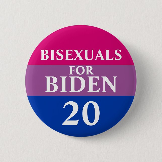 Bisexuelle für den Knopf Biden Button (Vorderseite)