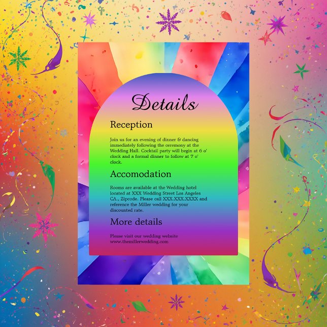 Bisexuelle Hochzeit Begleitkarte (Von Creator hochgeladen)