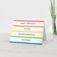 Bisexuelle Karte alles Gute zum Geburtstag LGBT -