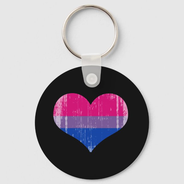 BISEXUELLE LIEBE bekümmert.png Schlüsselanhänger (Vorderseite)