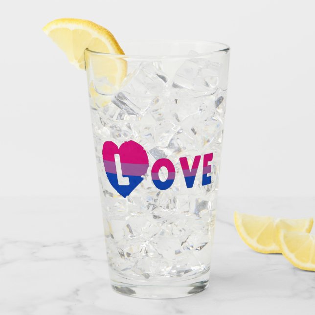 Bisexuelle LIEBE Glas (Vorderseite Ice)