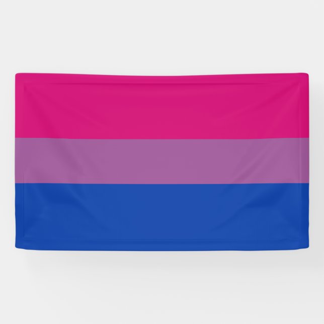 Bisexuelle Pride-Flagge Banner (Horizontal)
