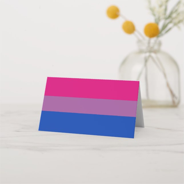 Bisexuelle Pride-Flagge Platzkarte (Vorderseite)