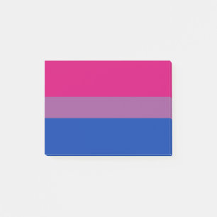 Bisexuelle Pride-Flagge Post-it Klebezettel