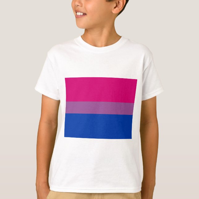 Bisexuelle Pride-Flagge T-Shirt (Vorderseite)