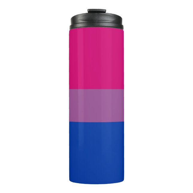 Bisexuelle Pride-Flagge Thermosbecher (Vorderseite)