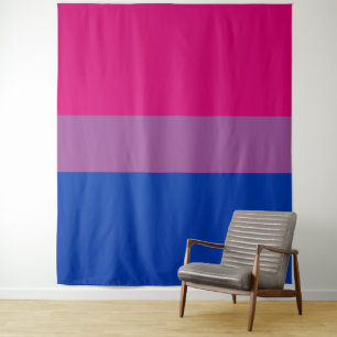 Bisexuelle Pride-Flagge Vertikal Wandteppich