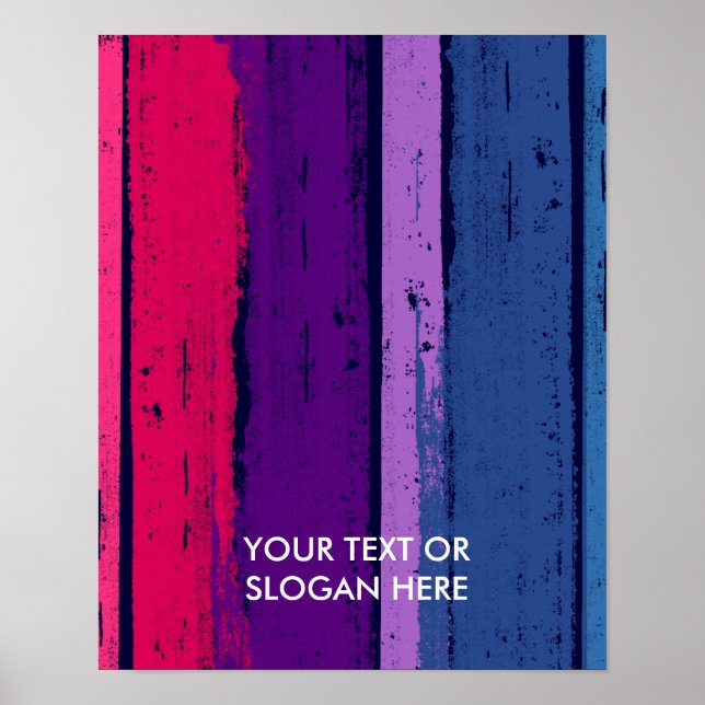 BISEXUELLE PRIDE INK-BAR POSTER (Vorne)