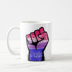 Bisexuelle Protest Faust Kaffeetasse