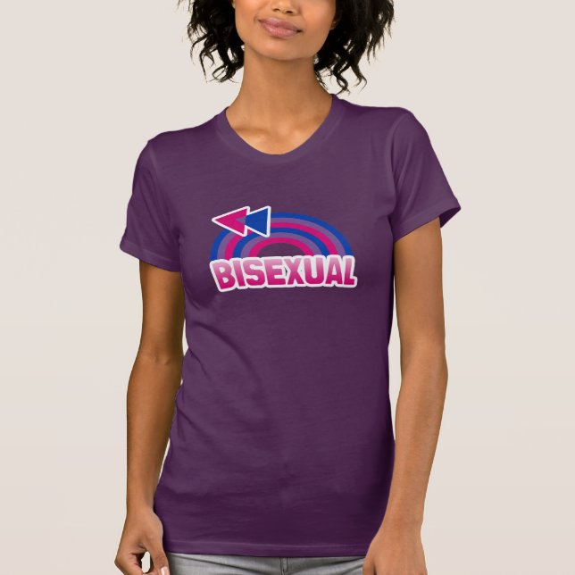 BISEXUELLE RAINBOW FLAG T-Shirt (Vorderseite)