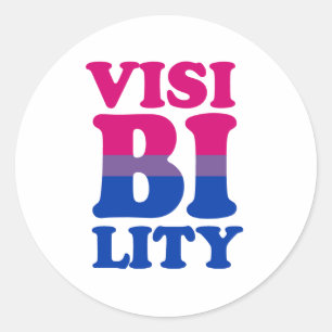 Bisexuelle Sicht Runder Aufkleber