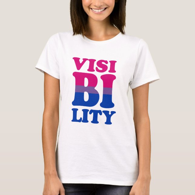 Bisexuelle Sichtbarkeit T-Shirt (Vorderseite)