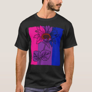 Bisexuelle Sonnenblume Lgbt-Q Süßes Tier Subtiles T-Shirt