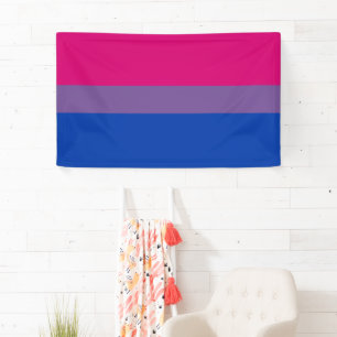 Bisexuelle Stolperflagge Banner