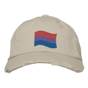 Bisexuelle Stolperflagge bestickte Baseballkappe