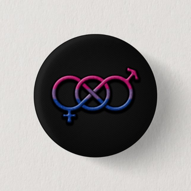 Bisexuelle Stolperflagge Farbe des Geschlechts Ken Button (Vorderseite)