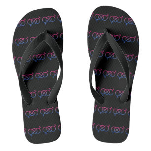 Bisexuelle Stolperflagge Farbe des Geschlechts Ken Flip Flops