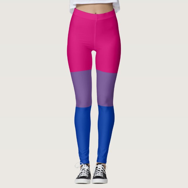 Bisexuelle Stolperflagge Leggings (Vorderseite)