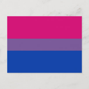Bisexuelle Stolperflagge Postkarte